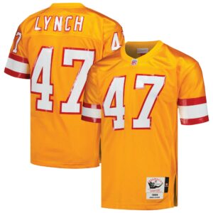 john lynch tampa bay buccaneers 1993 mitchell ness authentic throwback retired player jersey orange clowdercats wvhtw.jpg