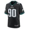 jordan davis philadelphia eagles nike alternate game jersey black clowdercats ssagd.jpg
