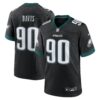 jordan davis philadelphia eagles nike alternate game jersey black clowdercats topj4.jpg