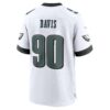 jordan davis philadelphia eagles nike white game jersey white clowdercats vcc9j.jpg