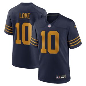 jordan love green bay packers nike the 1923 classic game jersey navy clowdercats abh2i.jpg
