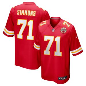 josh simmons kansas city chiefs nike 2025 nfl draft first round pick game jersey red clowdercats 7orqr.jpg