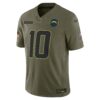 justin herbert los angeles chargers nike 2025 salute to service limited jersey olive clowdercats jgzjp.jpg