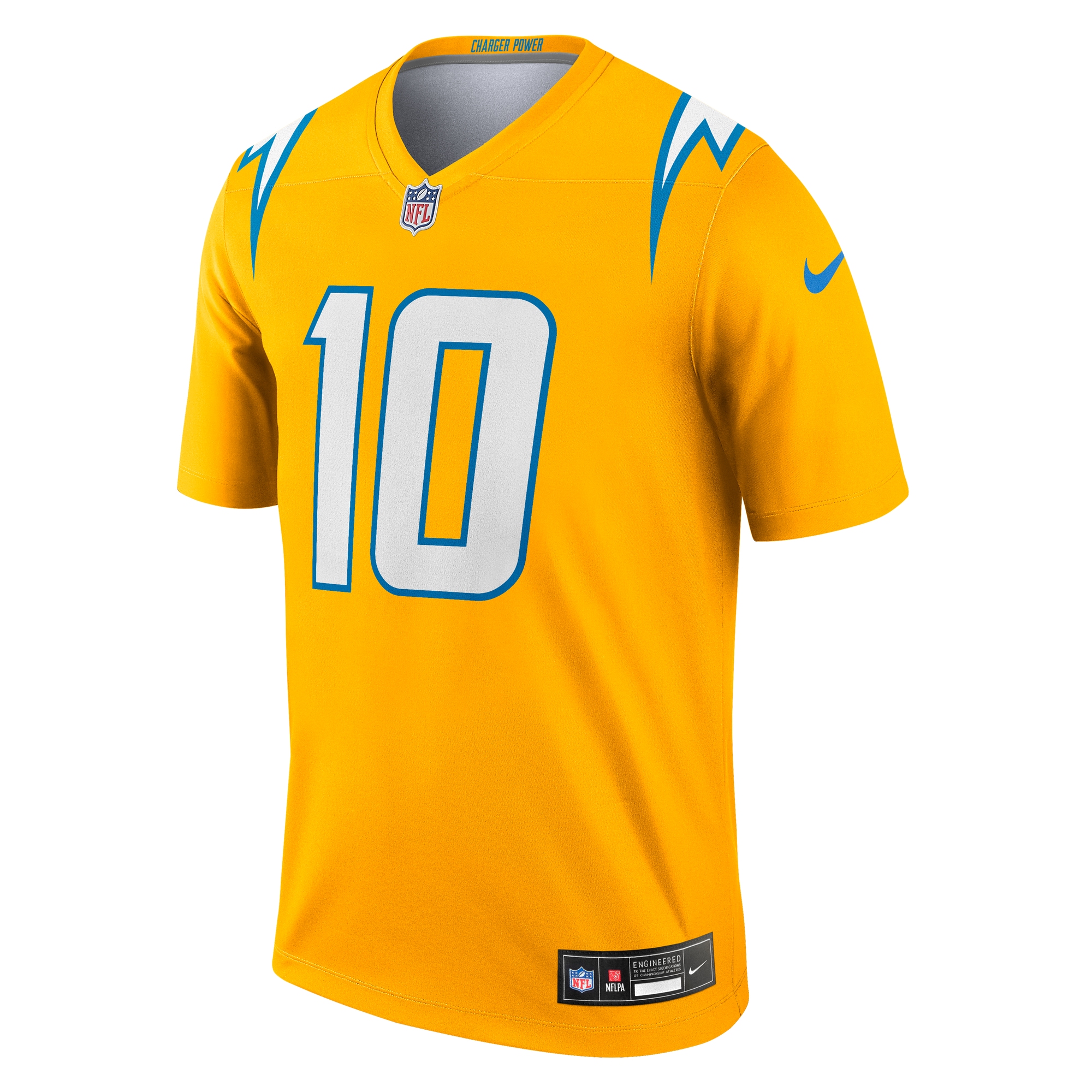 justin herbert los angeles chargers nike alternate charger power legend player performance top gold clowdercats ctoyn.jpg