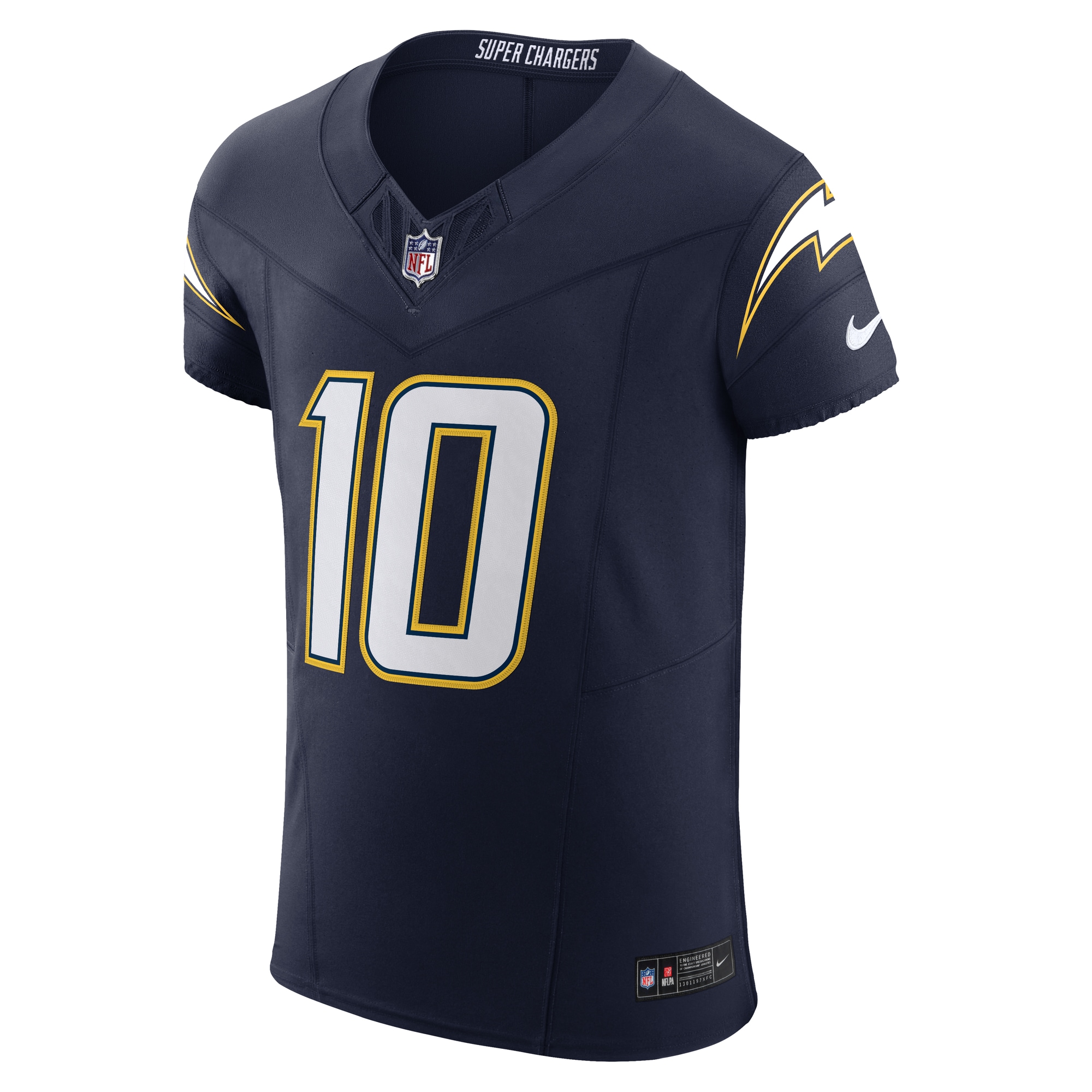 justin herbert los angeles chargers nike alternate super chargers vapor fuse elite jersey navy clowdercats y6xuh.jpg