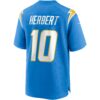 justin herbert los angeles chargers nike player game jersey powder blue clowdercats a0eoe.jpg