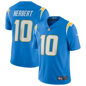 justin herbert los angeles chargers nike vapor limited jersey powder blue clowdercats dgbbb.jpg
