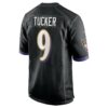justin tucker baltimore ravens nike player game jersey black clowdercats dwjf6.jpg
