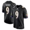 justin tucker baltimore ravens nike player game jersey black clowdercats iwgv0.jpg
