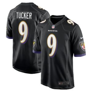 justin tucker baltimore ravens nike player game jersey black clowdercats iwgv0.jpg