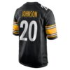 kaleb johnson pittsburgh steelers nike team game jersey black clowdercats sanlp.jpg