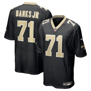 kelvin banks jr new orleans saints nike 2025 nfl draft first round pick game jersey black clowdercats z9zpf.jpg