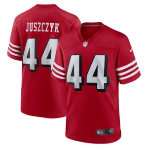 kyle juszczyk san francisco 49ers nike alternate game jersey scarlet clowdercats hxswn.jpg