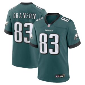 kylen granson philadelphia eagles nike team game jersey midnight green clowdercats bvzyt.jpg