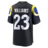 kyren williams los angeles rams nike 2025 rivalries collection game jersey midnight blue clowdercats ptoi0.jpg