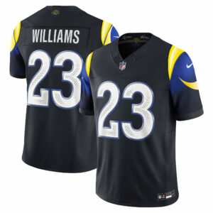 kyren williams los angeles rams nike 2025 rivalries collection limited jersey midnight blue clowdercats fksjt.jpg