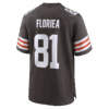 luke floriea cleveland browns nike team game jersey brown clowdercats 95obc