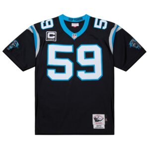 luke kuechly carolina panthers mitchell ness 2013 authentic throwback retired player jersey black clowdercats ccl1f.jpg