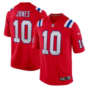 mac jones new england patriots nike alternate game jersey red clowdercats zdta3.jpg