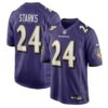 malaki starks baltimore ravens nike 2025 nfl draft first round pick game jersey purple clowdercats kyzij.jpg
