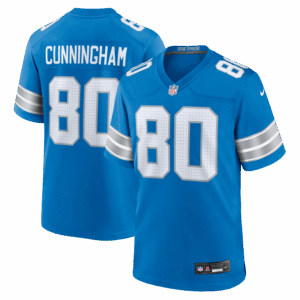 malik cunningham detroit lions nike team game jersey blue clowdercats 4hbxi