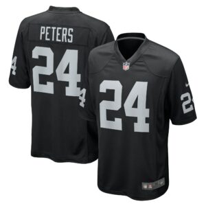 marcus peters las vegas raiders nike team game jersey black clowdercats s1af8.jpg