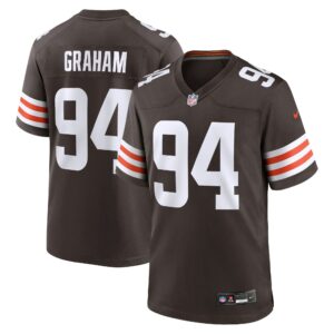 mason graham cleveland browns nike 2025 nfl draft first round pick game jersey brown clowdercats limwz.jpg
