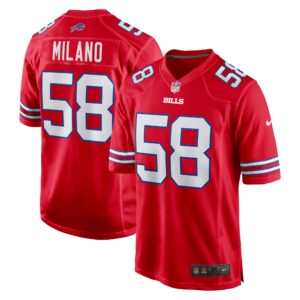 matt milano buffalo bills nike alternate game jersey red clowdercats jgdsj.jpg