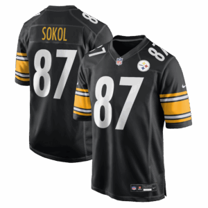matt sokol pittsburgh steelers nike team game jersey black clowdercats tjy1o.png