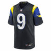 matthew stafford los angeles rams nike 2025 rivalries collection game jersey midnight blue clowdercats k7xjf.jpg