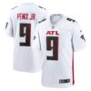 michael penix jr atlanta falcons nike game jersey white clowdercats ylvam.jpg