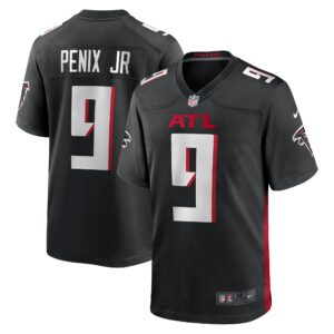 michael penix jr atlanta falcons nike player game jersey black clowdercats tynhh.jpg