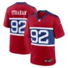 michael strahan new york giants nike alternate retired player game jersey century red clowdercats fflth.jpg