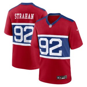 michael strahan new york giants nike alternate retired player game jersey century red clowdercats fflth.jpg
