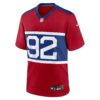 michael strahan new york giants nike alternate retired player game jersey century red clowdercats jkbag.jpg