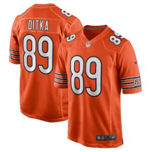 mike ditka chicago bears nike retired player alternate game jersey orange clowdercats nuljp.jpg