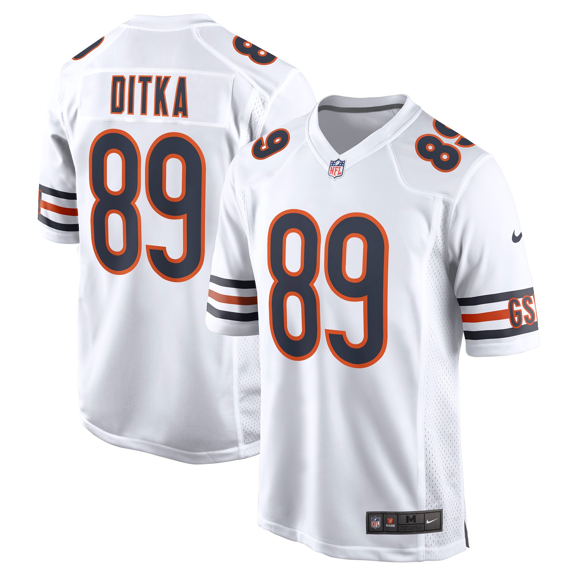 mike ditka chicago bears nike retired player game jersey white clowdercats fvjql.jpg