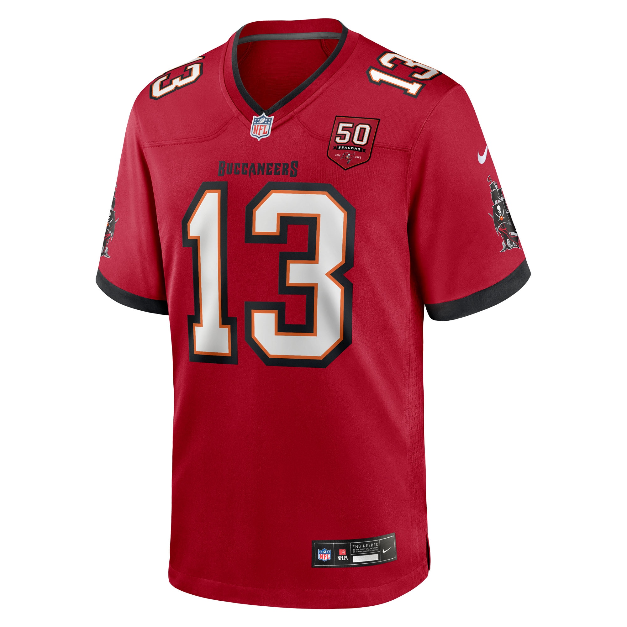 mike evans tampa bay buccaneers nike 50th season team game jersey red clowdercats ngr8b.jpg