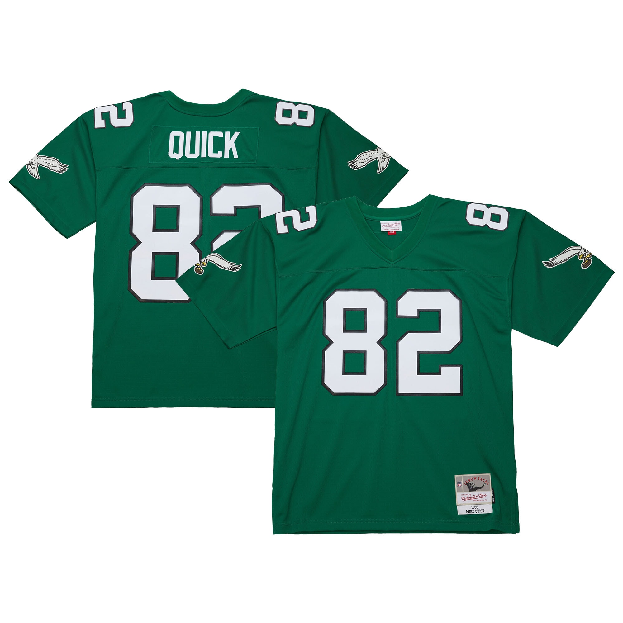 mike quick philadelphia eagles mitchell ness legacy replica jersey kelly green clowdercats fhyvi.jpg