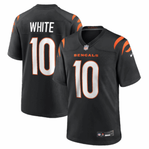 mike white cincinnati bengals nike team game jersey black clowdercats kuc7s.png