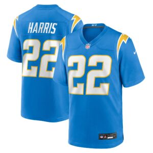 najee harris los angeles chargers nike game player jersey powder blue clowdercats nuqfn.jpg