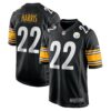 najee harris pittsburgh steelers nike player game jersey black clowdercats g17on.jpg
