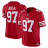 nick bosa san francisco 49ers nike vapor fuse limited jersey scarlet clowdercats cue7d.jpg