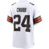 nick chubb cleveland browns nike game jersey white clowdercats p2s9n.jpg