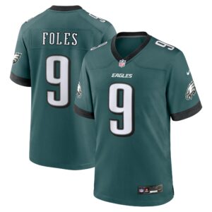 nick foles philadelphia eagles nike team retired player game jersey midnight green clowdercats aymzz.jpg