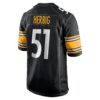 nick herbig pittsburgh steelers nike game jersey black clowdercats spykj.jpg