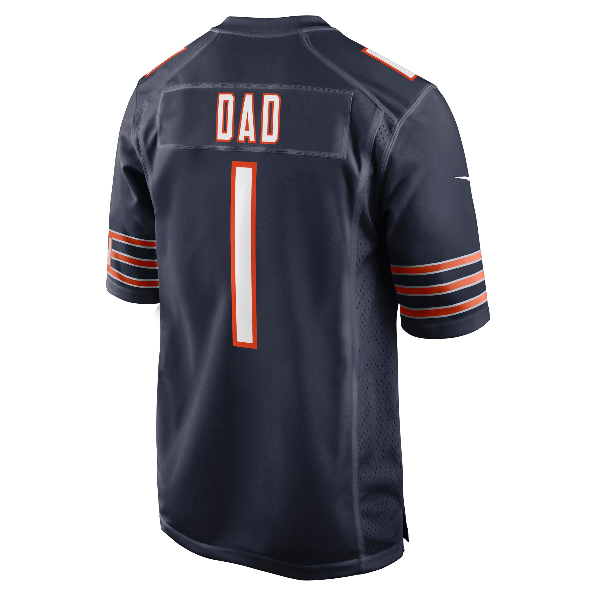 number 1 dad chicago bears nike game jersey navy clowdercats iywqi.jpg