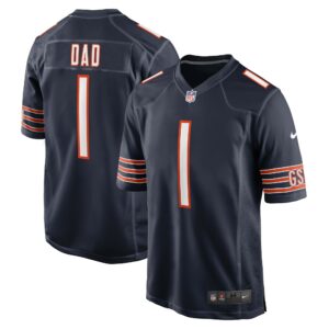 number 1 dad chicago bears nike game jersey navy clowdercats rionf.jpg