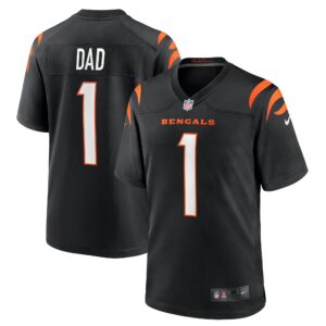 number 1 dad cincinnati bengals nike game jersey black clowdercats xeq3v.jpg