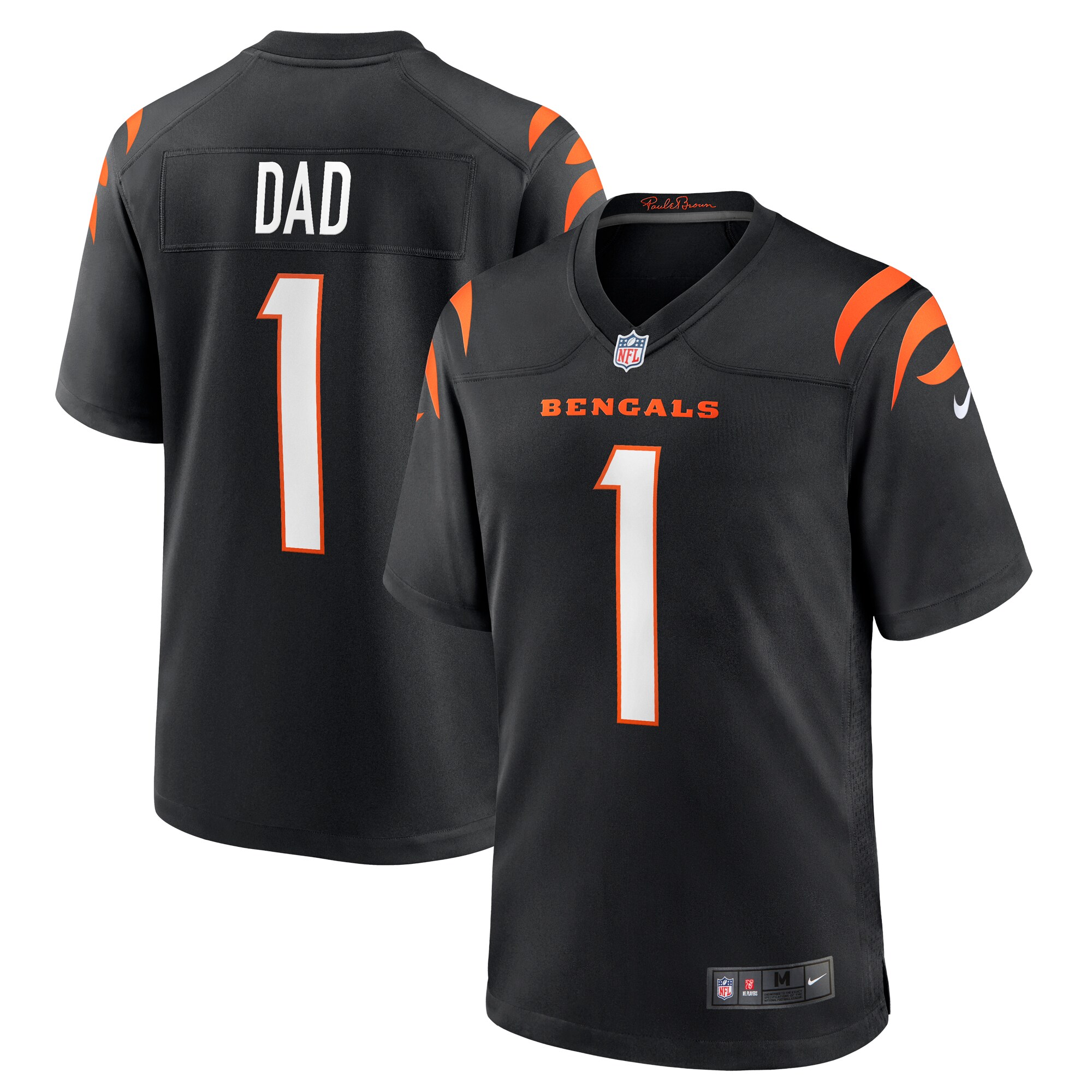 number 1 dad cincinnati bengals nike game jersey black clowdercats xeq3v.jpg